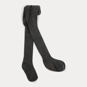 Bonpoint ribbed gray tights